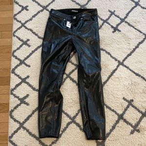 Express Faux Leather Leggings 00short